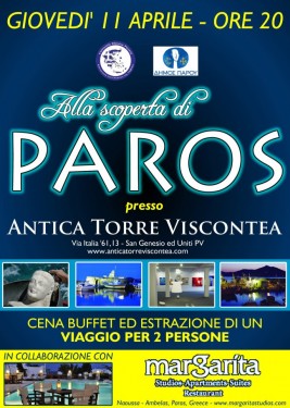 Alla scoperta dell'isola di Paros - Ανακαλυπτοντας την Παρο Evento per Comunità Ellenica Pavese - Κοινότητα των Ελλήνων της Παβίας