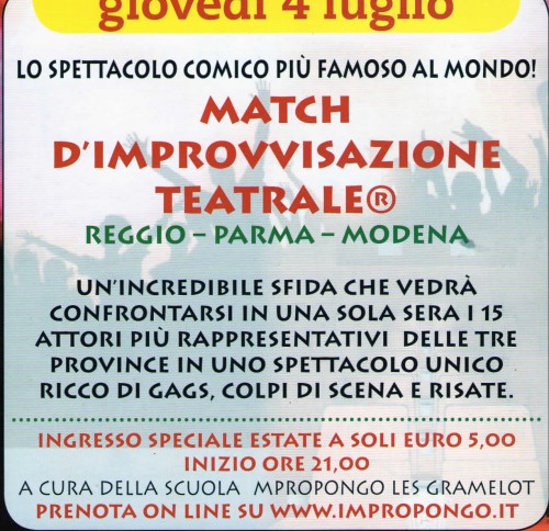 match improvvisazione teatrale