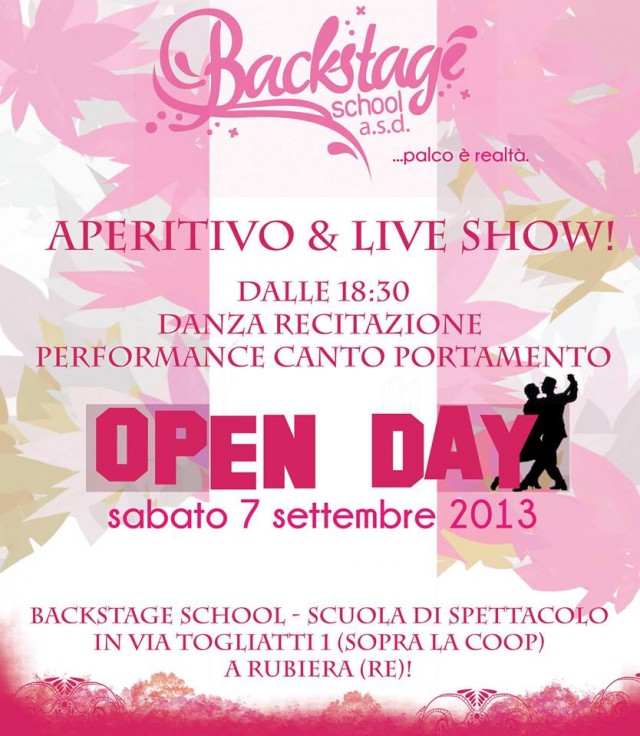 OPEN DAY @ Backstage SRL