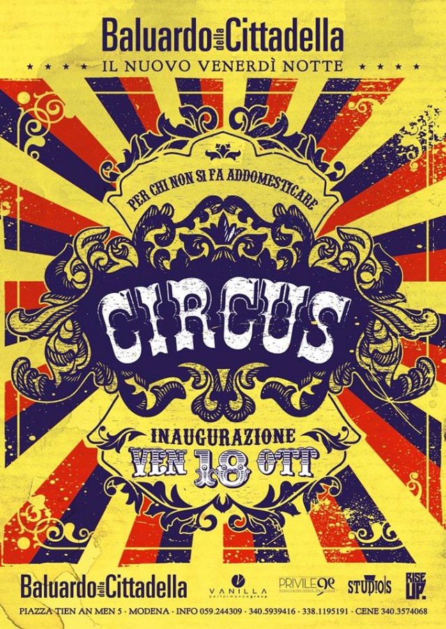 CIRCUS - il Nuovo Venerdi Notte - INAUGURAZIONE
