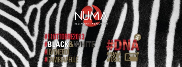 NUMA restaurant ballroom presenta: DNABLACK AND WHITE