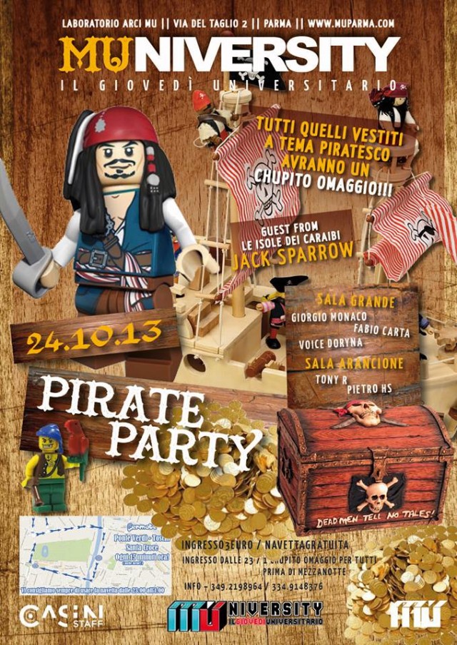 PIRATES PARTY @ MUNIVERSITY Il Giovedì Universitario