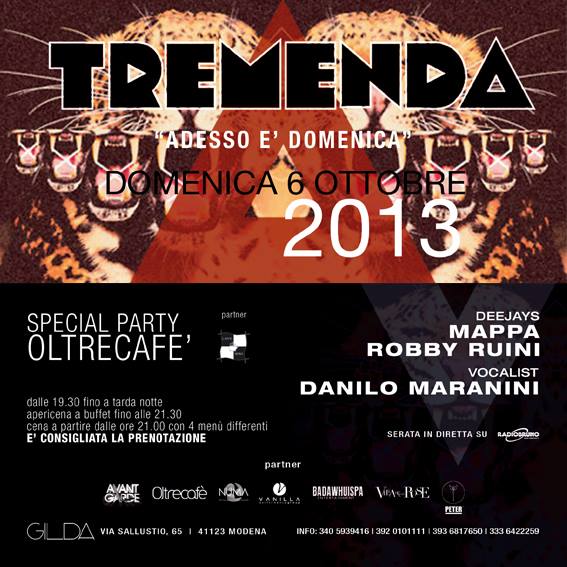 official party OLTRECAFE' + CAFFE' NERO @TREMENDA