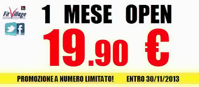 1 mese open 19.90 fit village