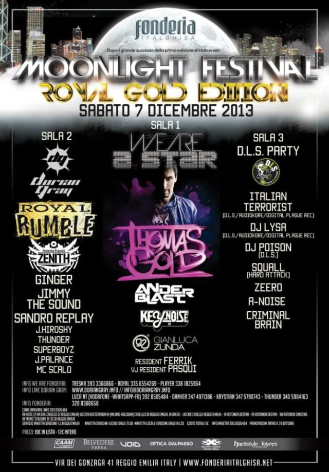 Royal Rumble Dorian Gray Moonlight Festival Fonderia Italghisa