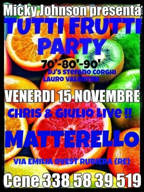TUTTIFRUTTI 15NOV