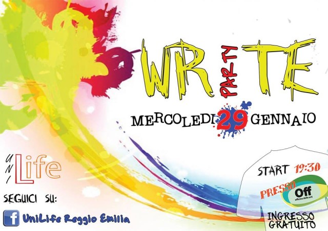 ## WRITE PARTY ## 1