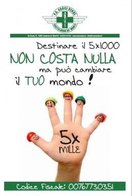 5x1000..A te non costa nulla, ma può cambiare il tuo mondo 1
