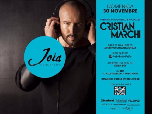 Domenica al JOIA... CRISTIAN MARCHI DJ 4