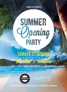 "SUMMER OPENING PARTY"  1
