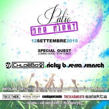 ONE NIGHT PATIO ATTO SECONDO 2
