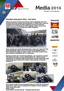 Rassegna Stampa - San Carlo Puccetti Racing Kawasaki 1