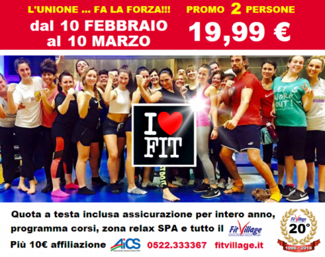 News: Promo 1 Mese 19,99 per 2 + Programma Corsi aggiornato + Evento Nutrizione 16 Febbraio 1