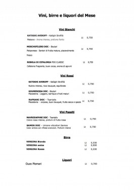 Vini, birre e liquori del Mese - febbraio/marzo 2016 in Taverna 1
