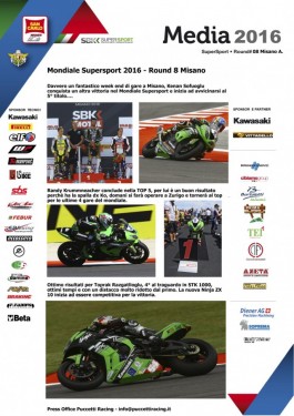 Newsletter Kawasaki Puccetti Racing - Round 8 Misano