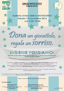 INSIEME POSSIAMO! Raccolta di giochi e fondi per AGEOP | Galleria d'Arte 2000 & NOVECENTO (RE) 1