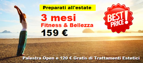 3 Mesi Fitness&Bellezza + Programma Corsi aggiornato + Beauty Village Luce della pelle 6 aprile 1