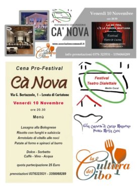 Cena Pro-Festival Teatro & Cucina 1